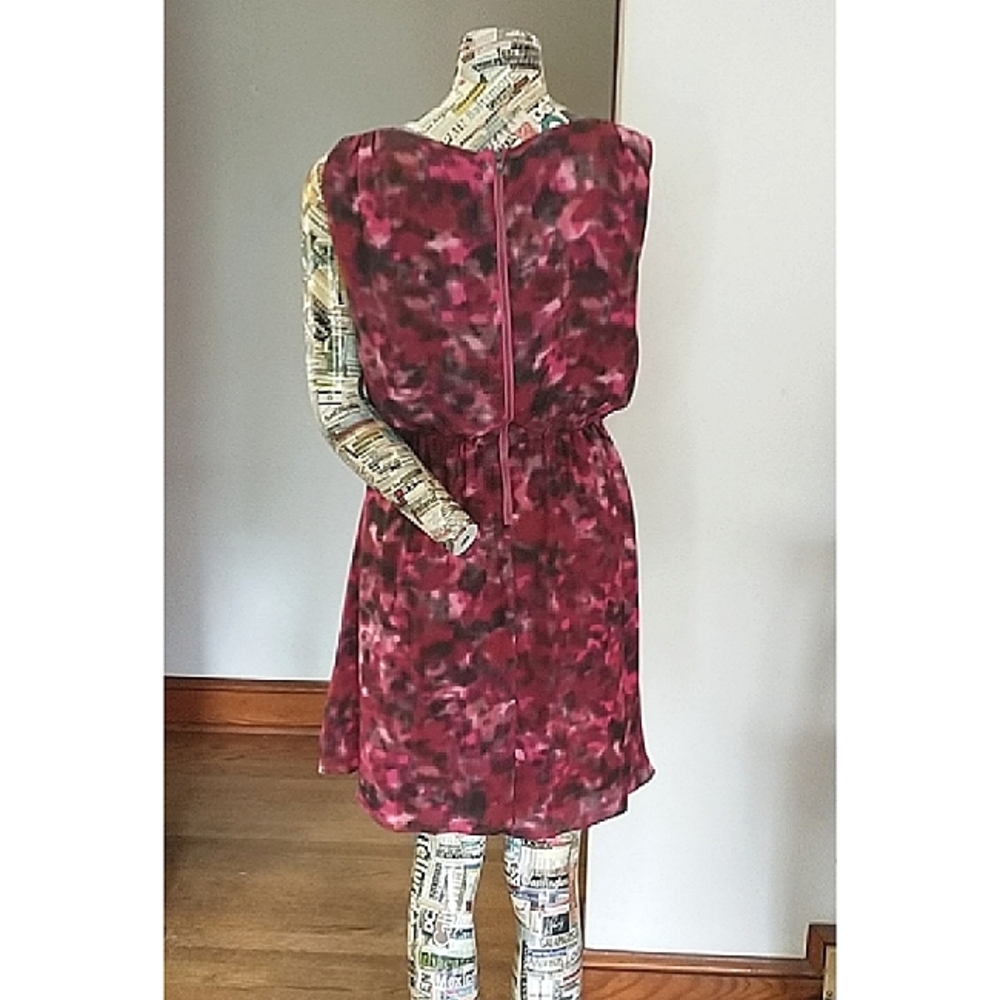 SALE! EUC. ALICE + OLIVIA Pink Print Dress sz Med - Picture 6 of 12